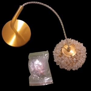 Danseer Modern Crystal Brushed Gold Wall Sconce